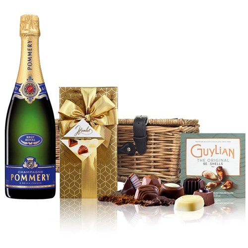 Pommery Brut Royal Champagne 75cl And Chocolates Hamper